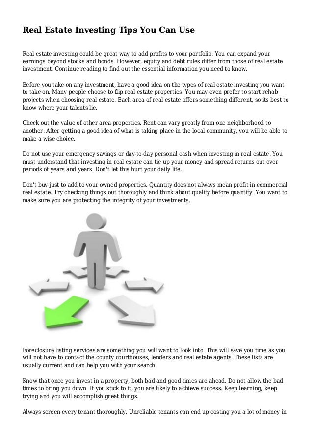 Real Estate Investing in Good Times and Bad